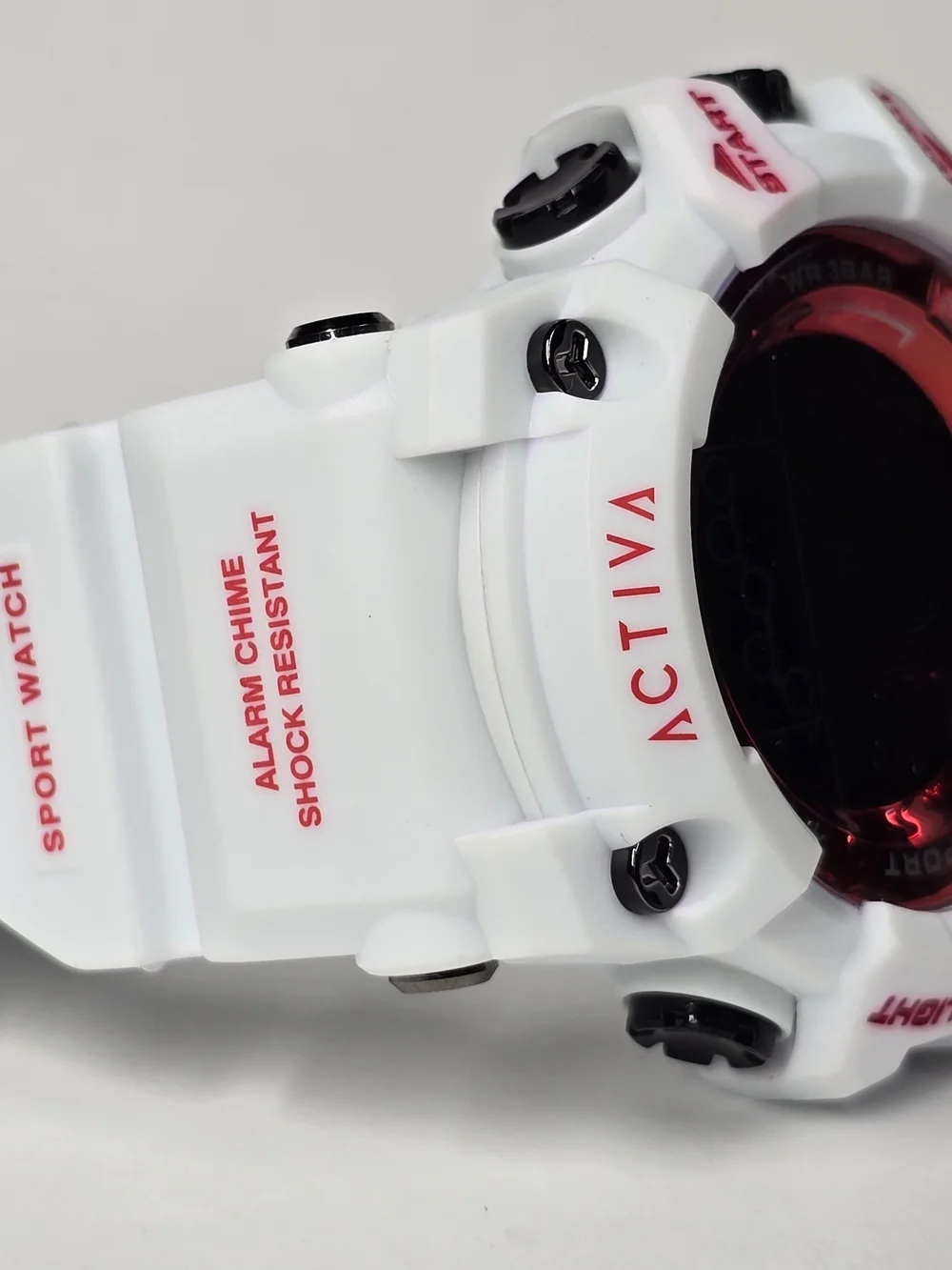 Activa Summit X Invicta Unisex Digital Watch 50mm. White/Red (ACW8082-016)